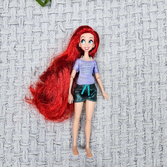 Disney Comfy Princess Ariel 6" Articulated Doll Wreck it Ralph Little Mermaid - Picture 1 of 3